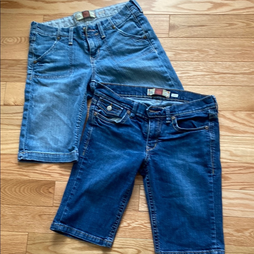 Old Navy Blue Denim Shorts Duo